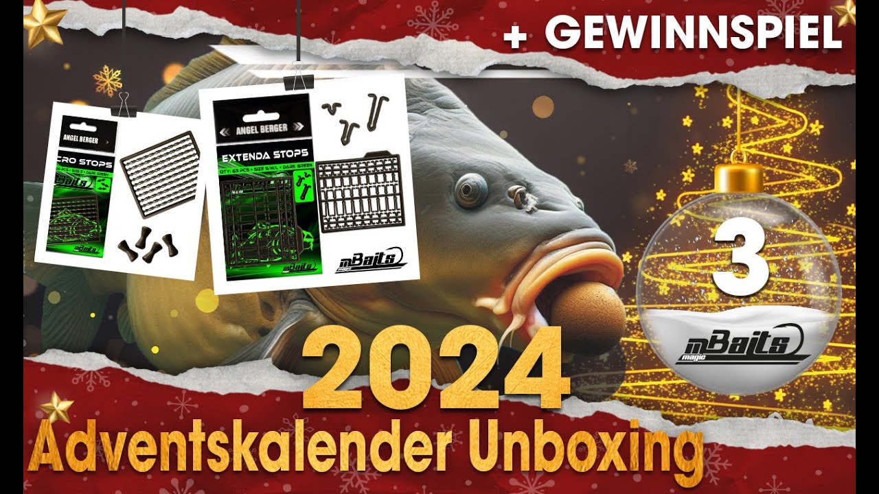 2024 Magic Baits Angel Adventskalender Türchen 3 Unboxing Vorstellung Weihnachtskalender Karpfen