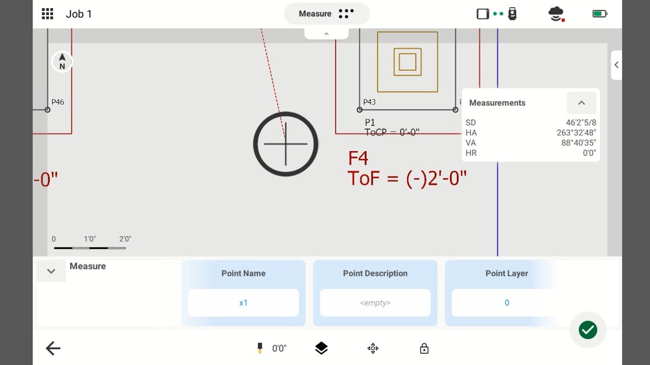 Measure As Built in Topcon Digital Layout
