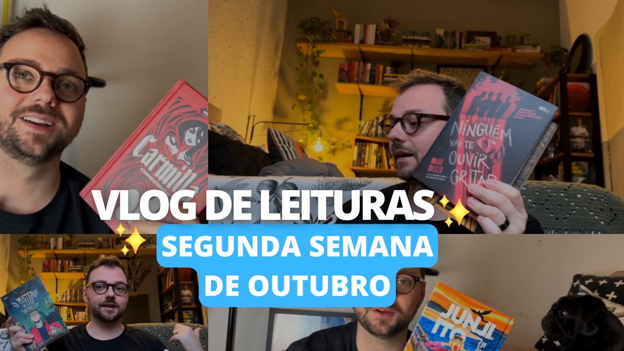 Vlog 07 - Leituras Halloween: Carmilla, Junji Ito, Terror Nacional e Maratona 13h de leitura