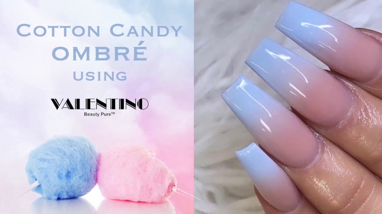 How To: Cotton Candy Ombré Acrylic Nails