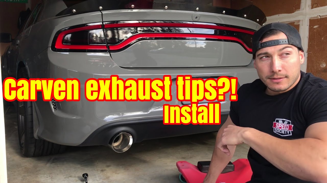5 inch Carven Exhaust Tips on my Charger Scat Pack