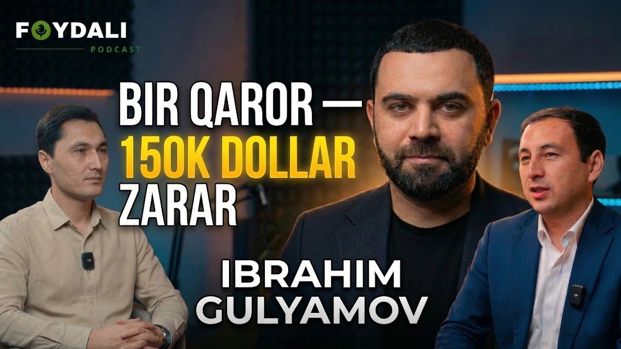 #9| Ibrahim aka Gulyamov: o'lchamasdan kesganim uchun 150 ming dollarga tushganman...
