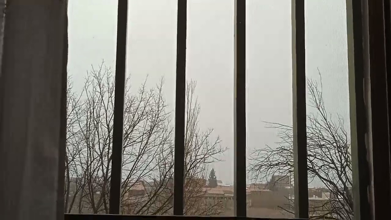 Borrasca Kristian con lluvia continua y rachas de viento en Manzanares Ciudad real 29 Enero 2026 