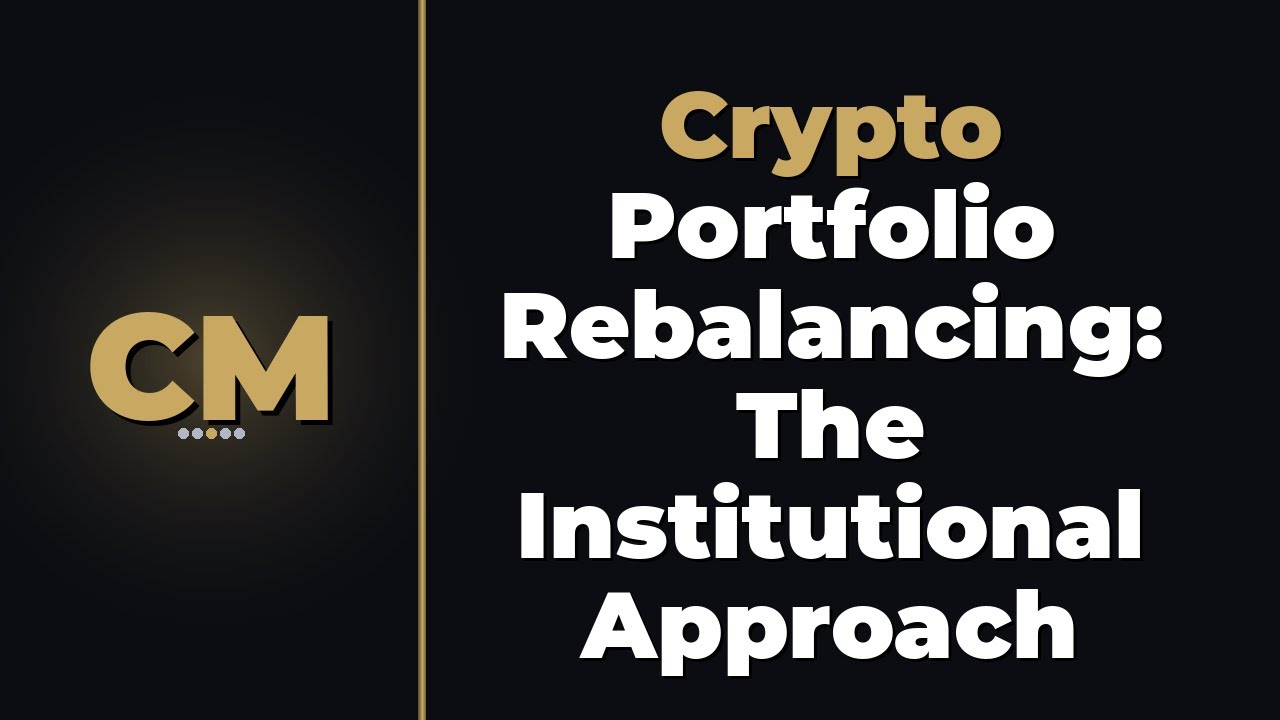 Crypto Portfolio Rebalancing: The Institutional Approach