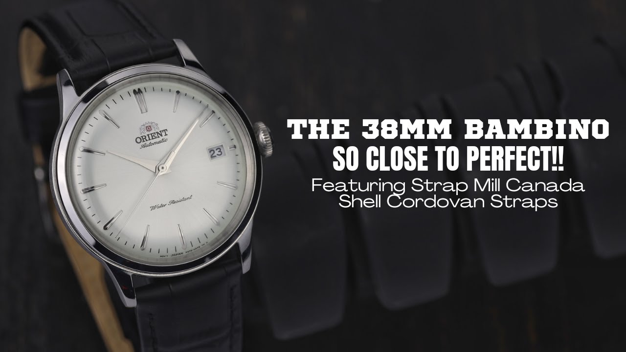 Orient Bambino 38 мм с ремешком Mill Canada Shell Cordovan Straps