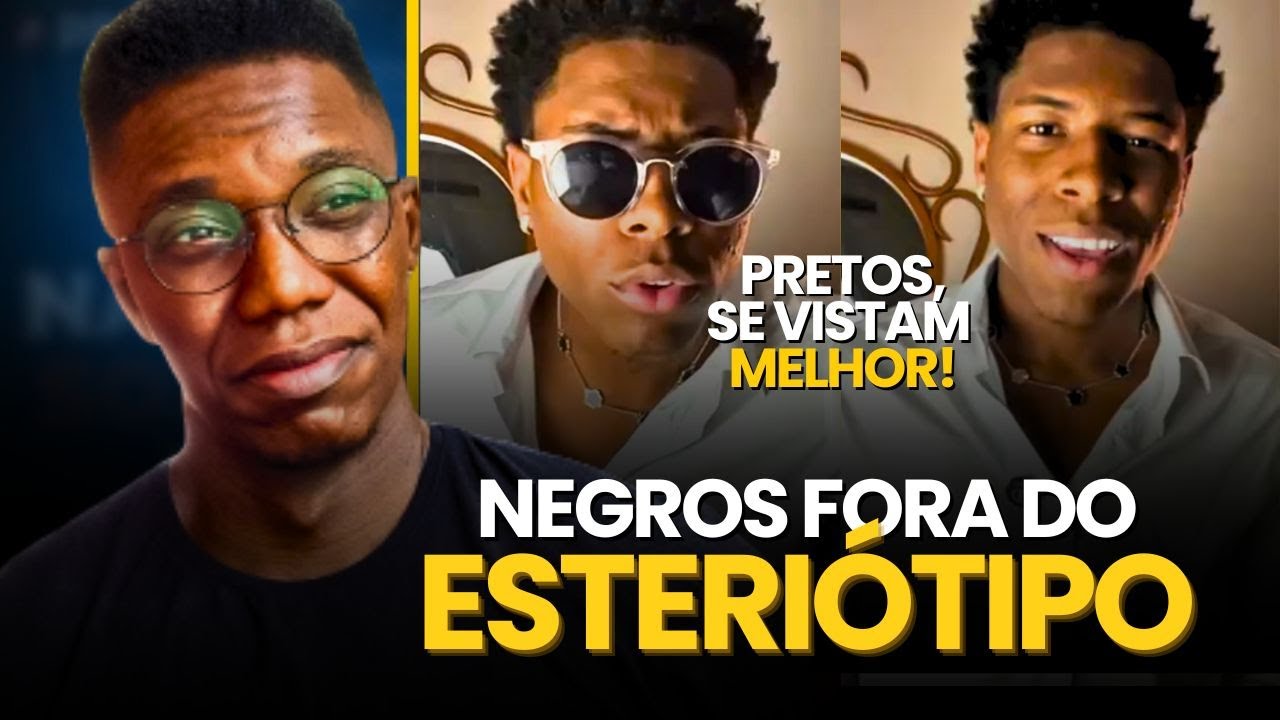MODA MASCULINA para negros está DESFAVELIZANDO
