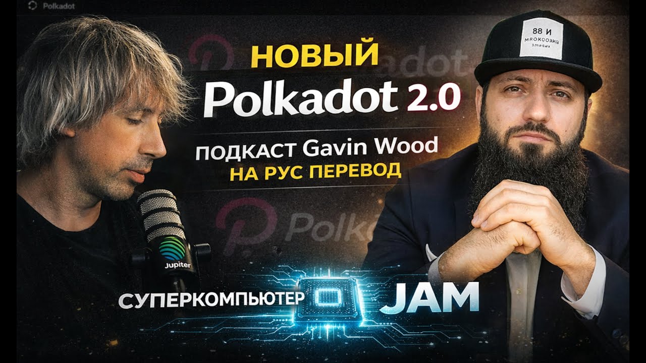 НОВЫЙ Polkadot 2:0 ►ПОДКАСТ Gavin Wood  НА РУС ПЕРЕВОД ►СУПЕРКОМПЬЮТЕР JAM (Join-Accumulate Machine)