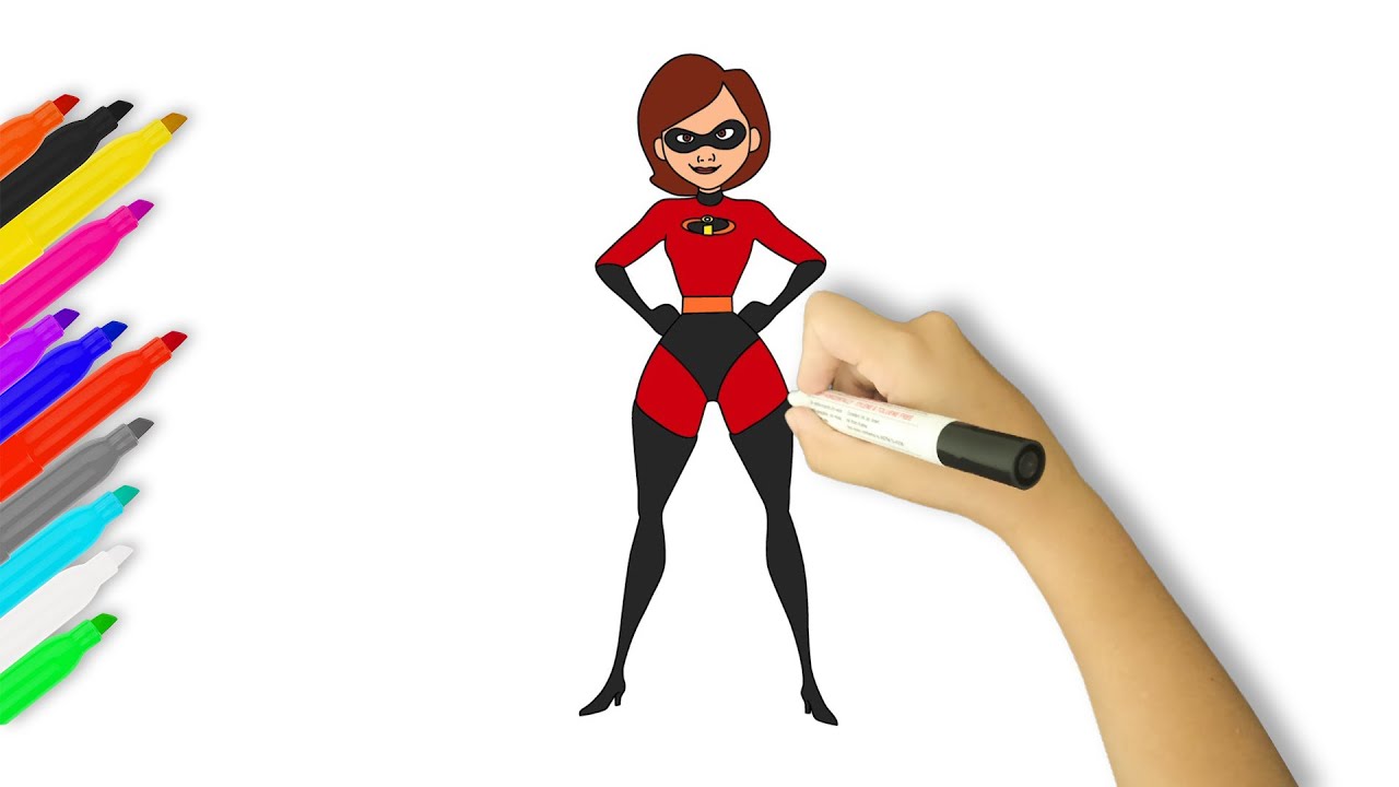 How to Draw Elastigirl | The Incredibles