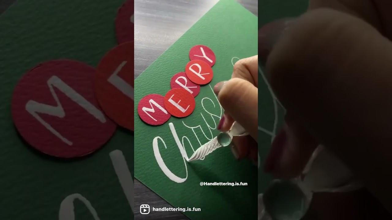 Lettering Merry Christmas #shorts #calligraphy #handlettering #lettering #moderncalligraphy #letters
