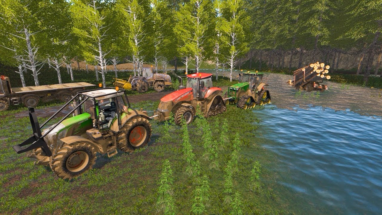 Rescuing truck (3+ tractors) | Team Sardegna Forestry | Farming Simulator 2017 | Episode 21
