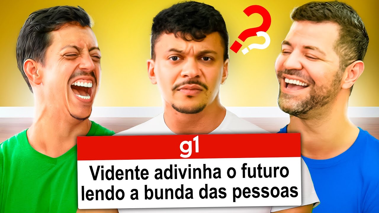 A HISTORIA DA VIDENTE QUE LÊ BUND4S 🤨😂 (ft. Victor Sarro & Renato Albani)