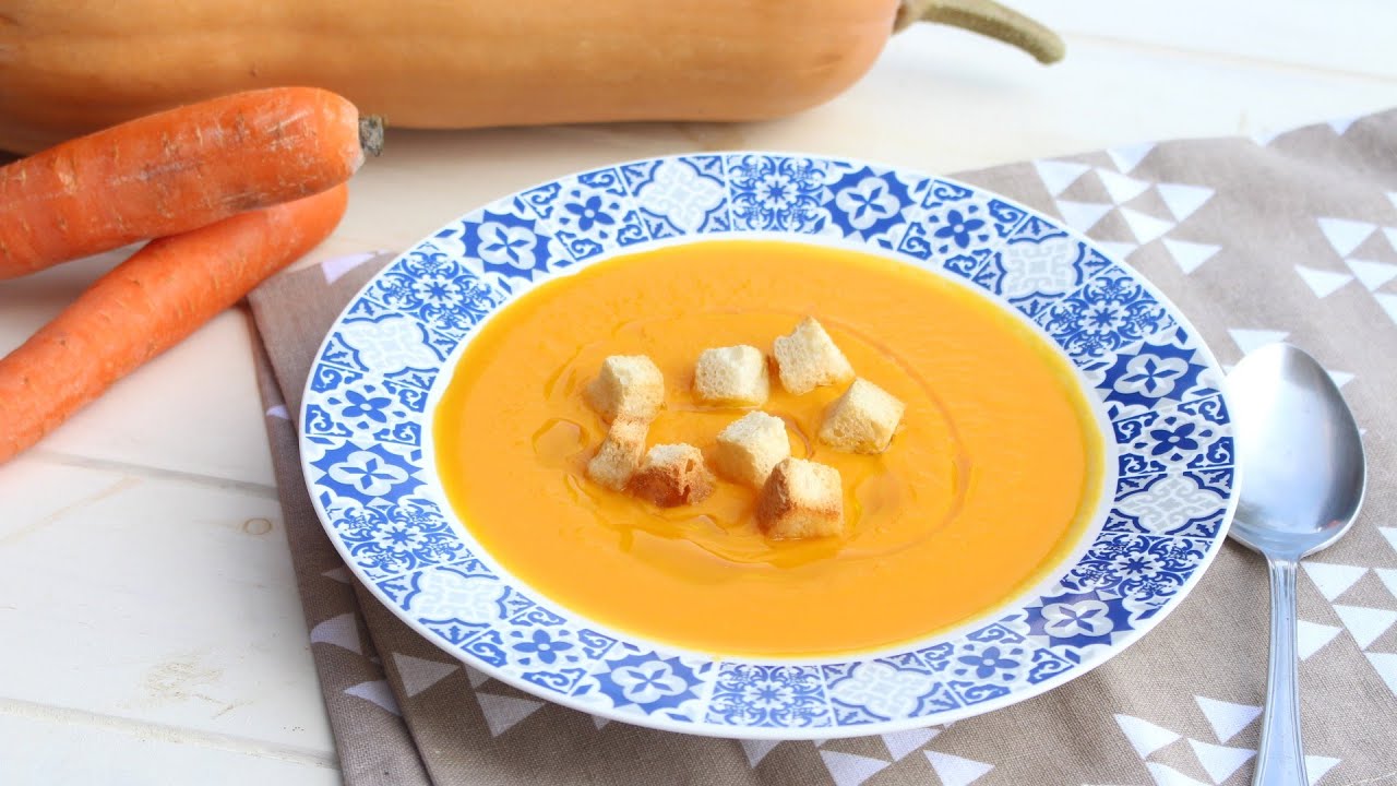 Crema de calabaza y zanahoria en Mambo. ¡DELICIOSA!