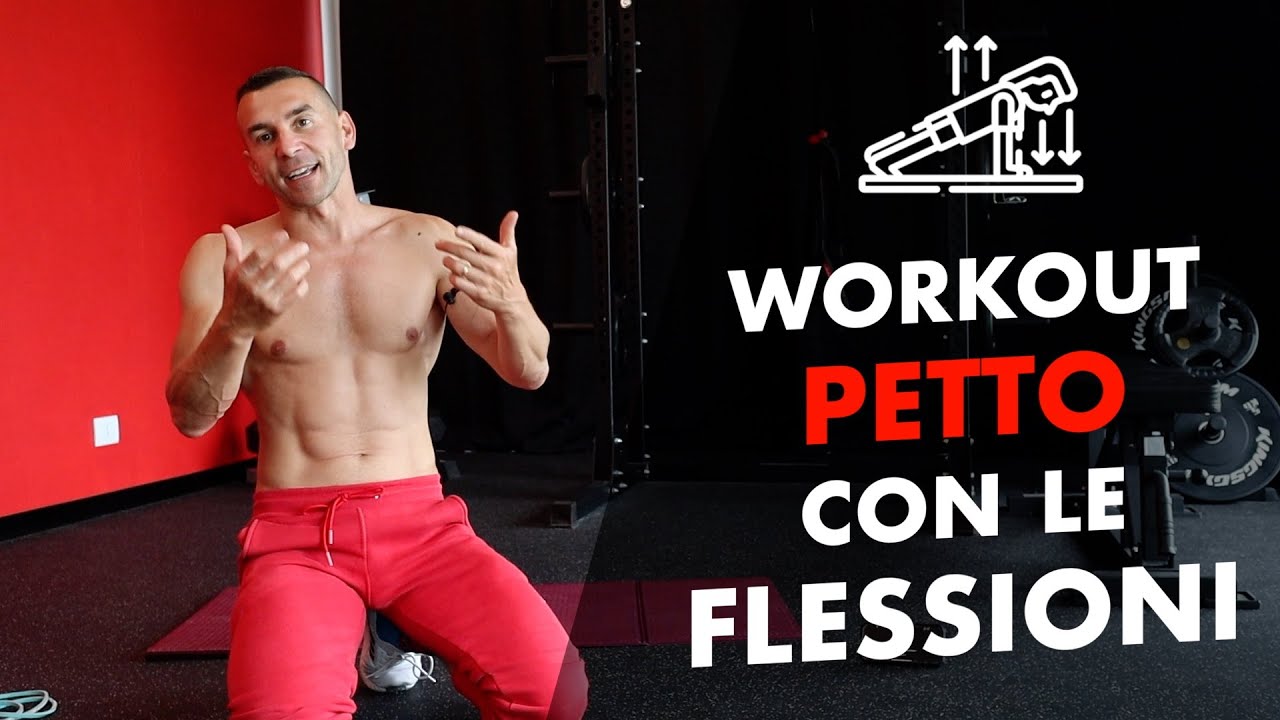 Massa muscolare petto con le Flessioni | Allenamento senza attrezzi in casa di 7 minuti