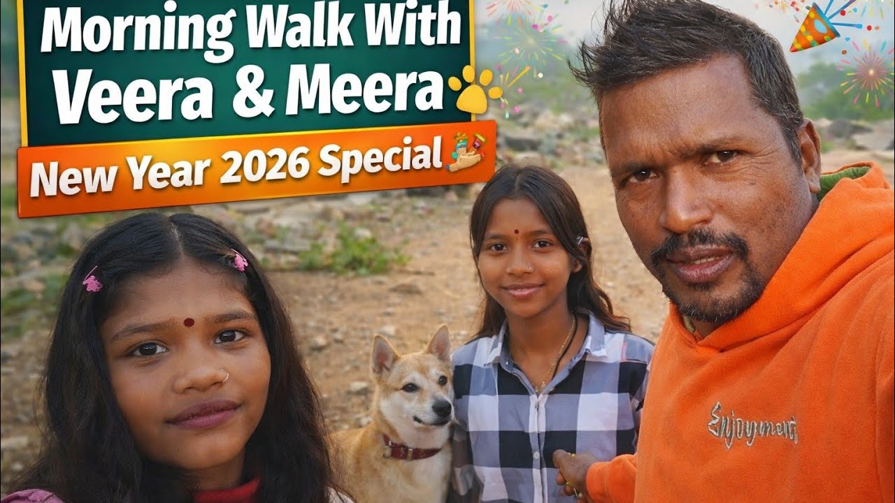 Morning Walk With Veera & Meera 🐾 | New Year 2026 Special 🎊