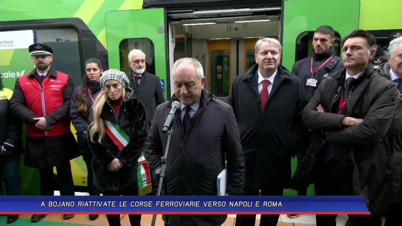 A BOJANO RIATTIVATE LE CORSE FERROVIARIE VERSO NAPOLI E ROMA