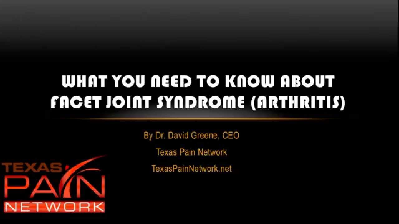 Facet Syndrome Explained by a San Antonio Pain Center (210) 202-4030