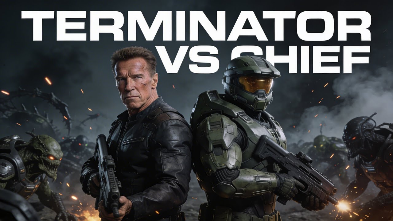 What If Terminator an Master Chief Landed in Gears of War 5?