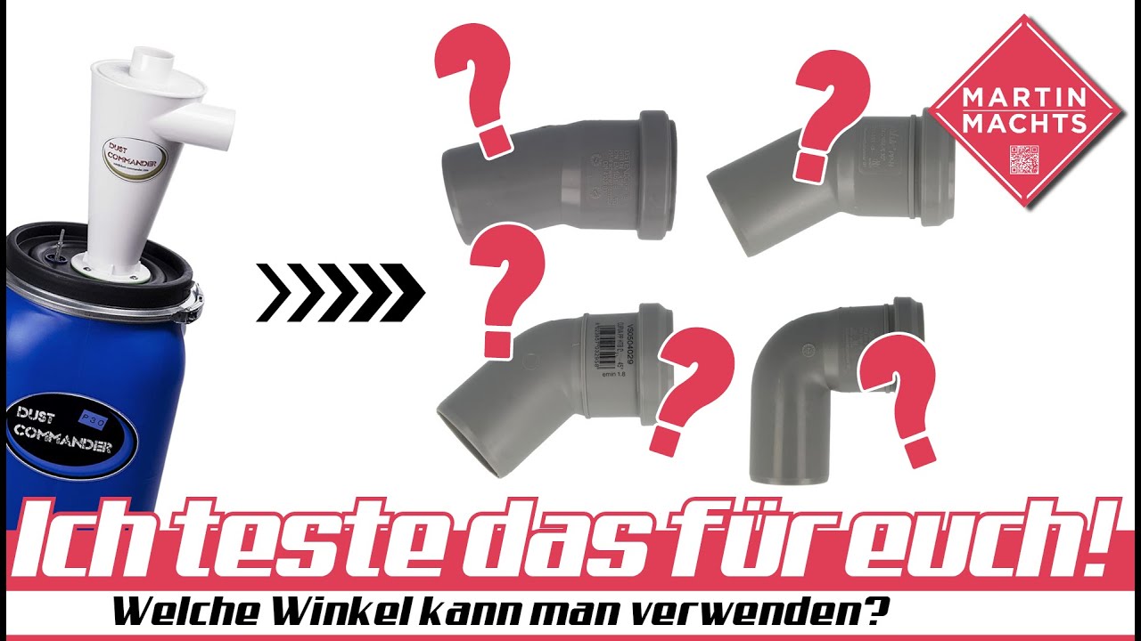 90° Winkel in der #Absauganlage? Oder doch lieber 45° Winkel? Ich teste das für euch