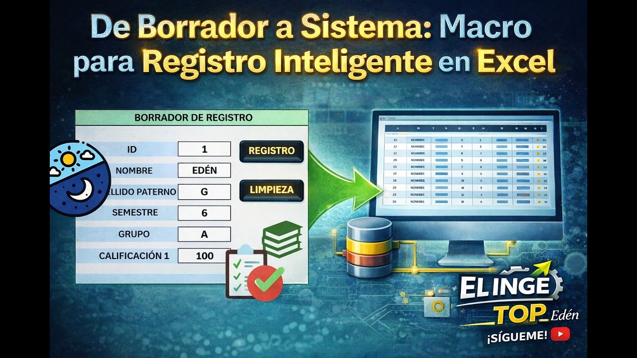 De Borrador a Sistema: Macro para Registro Inteligente en Excel