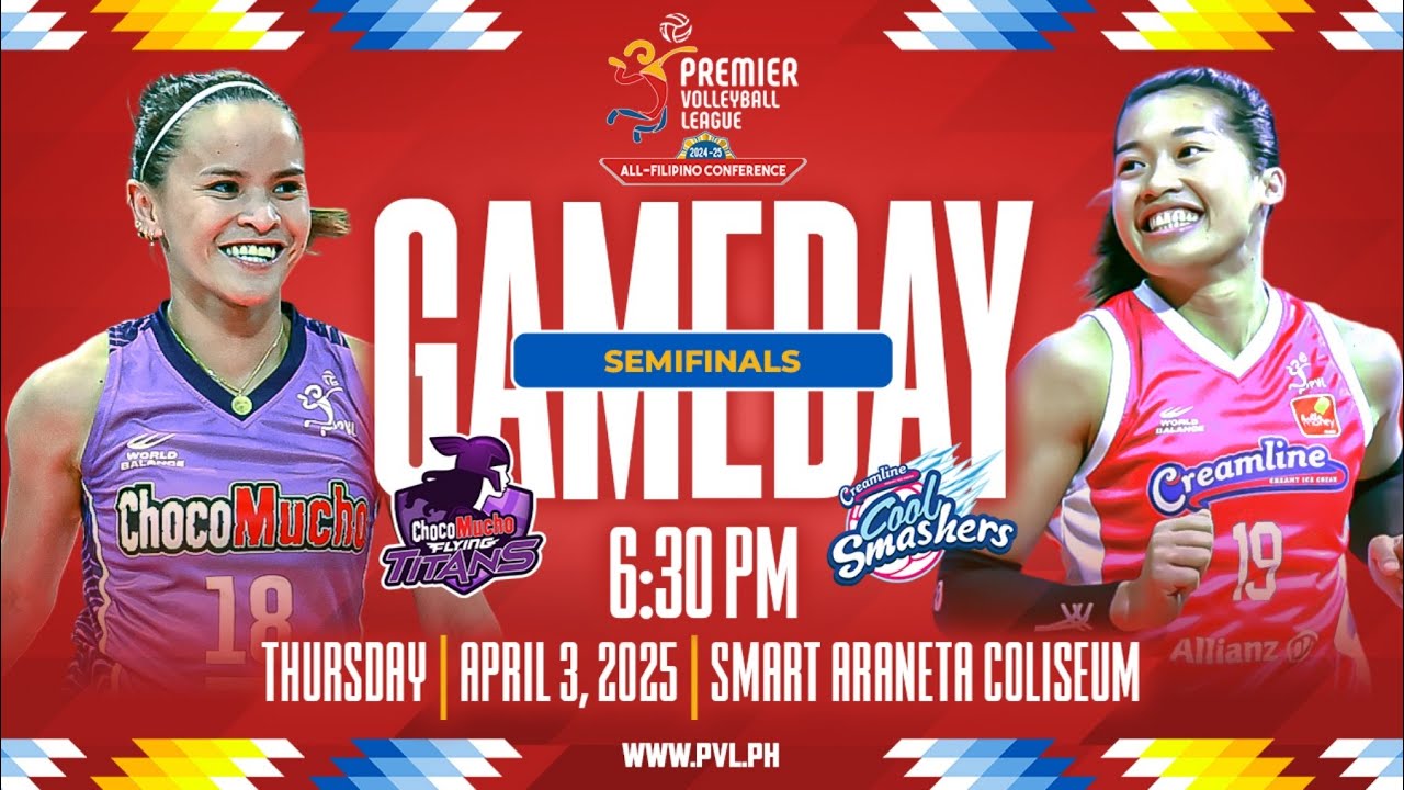 CHOCO MUCHO vs. CREAMLINE - Full Match | Semifinals | 2024-25 PVL All-Filipino Conference