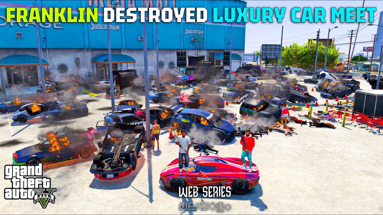 Revenge: Franklin Destroyed Luxury Car Meet | GTA 5 Web Series മലയാളം #139