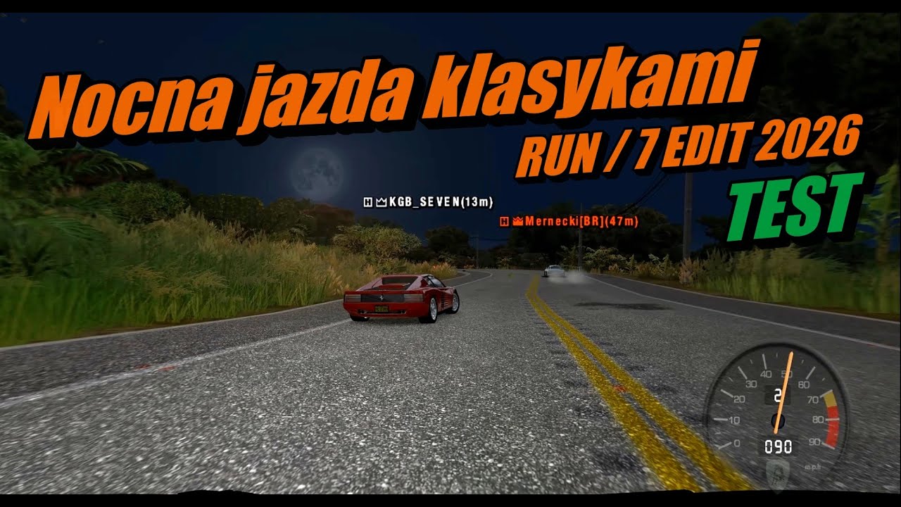 Test Drive Unlimited RUN / 7Edit 2026: Przejażdżka klasycznymi samochodami / Test pory nocnej :)
