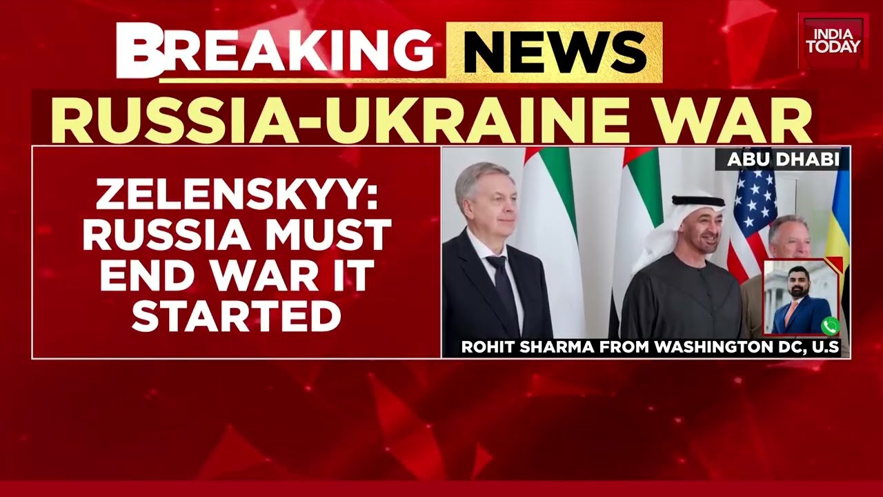 Russia-Ukraine War:  zelenskyy Demands Russia End War As Trilateral Peace Talks Begin In Abu Dhabi
