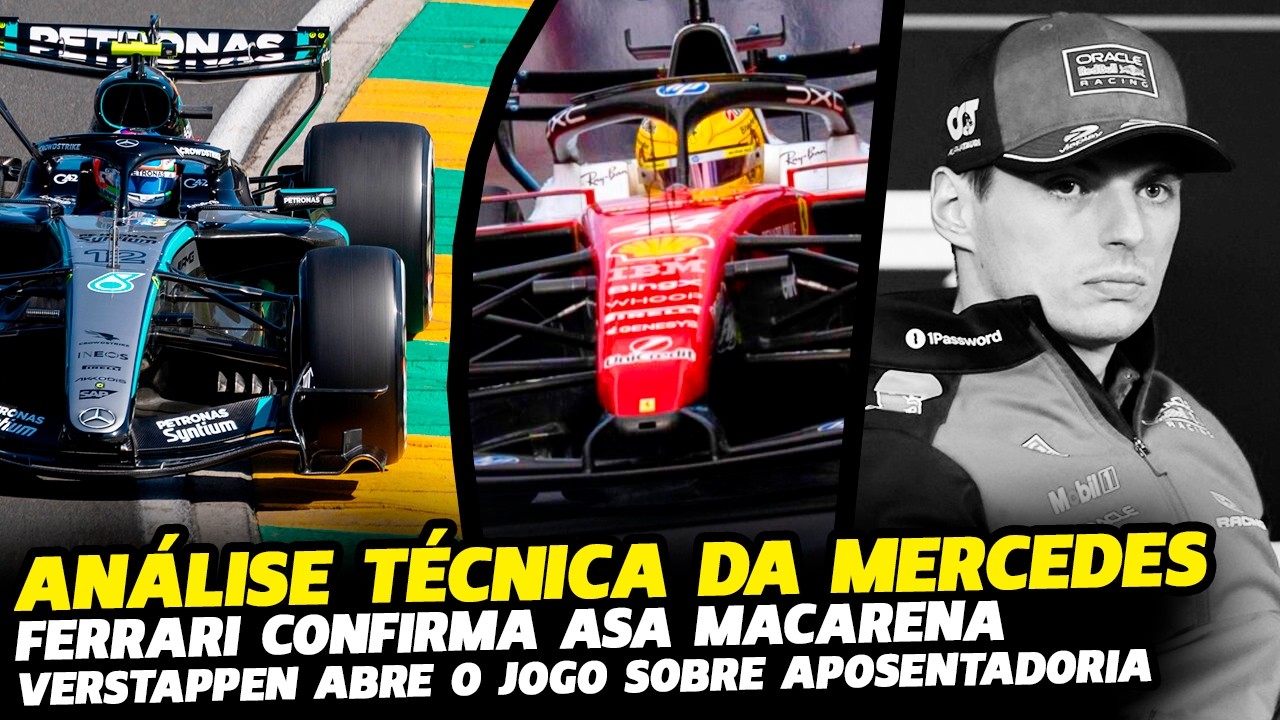TELEMETRIA REVELA 2 PONTOS VITAIS DA MERCEDES, FERRARI COM MACARENA E VERSTAPPEN | FÓRMULA 1