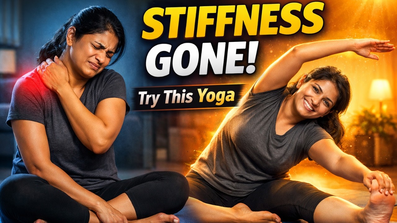 Morning Yoga for Stiffness & Body Pain | Full Body Stretch