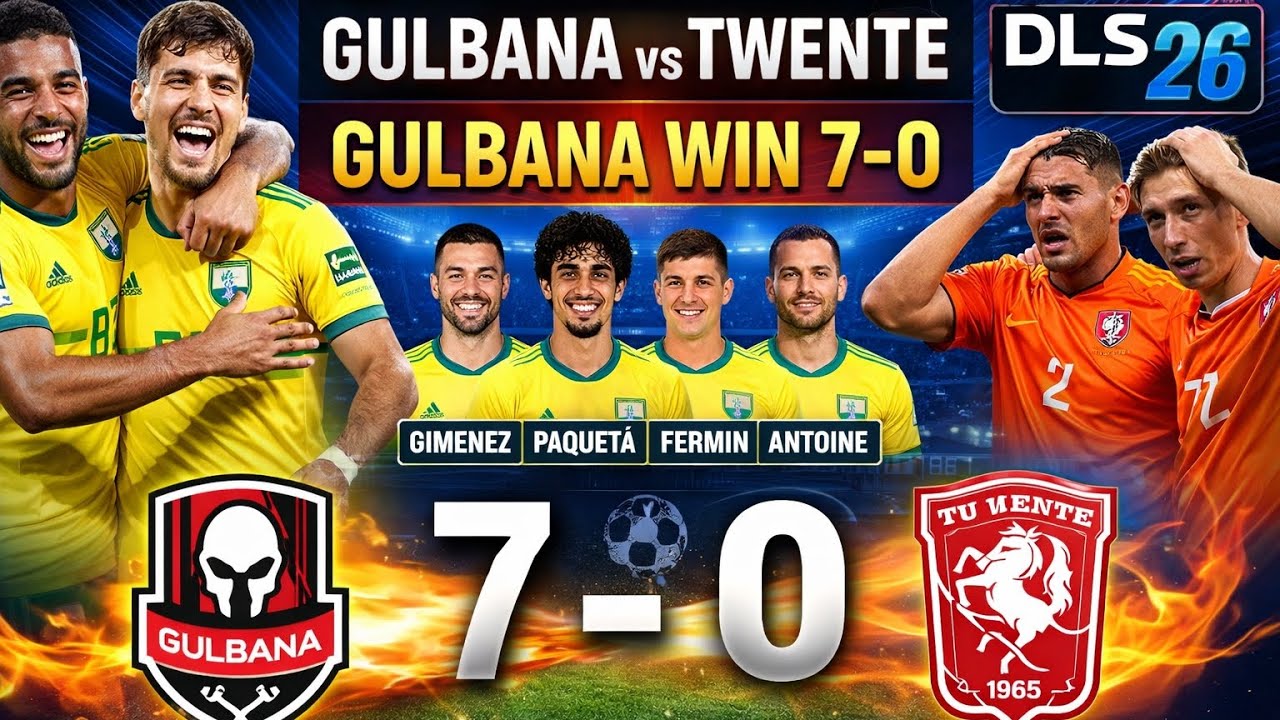 😈 UNSTOPPABLE GULBANA! | 7-0 WIN vs TWENTE | DLS 26