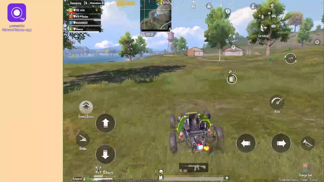 Broadcast powered by StreamChamp