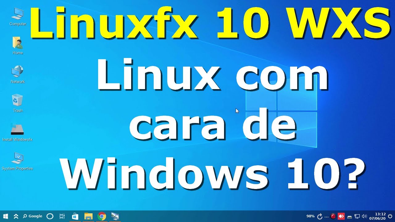 LINUX COM CARA DE WINDOWS 10? Conheça o Linuxfx 10 WXS e o  BalenaEtcher para criar pendrive de boot