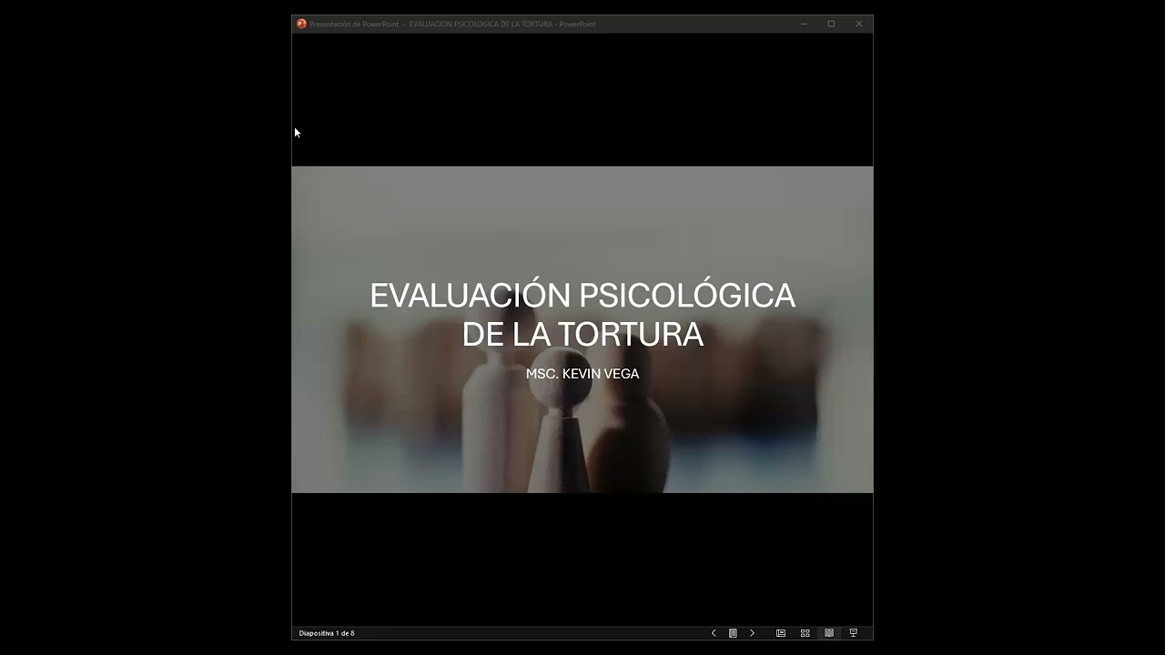 Clase: Psicometría en casos de tortura y malos tratos