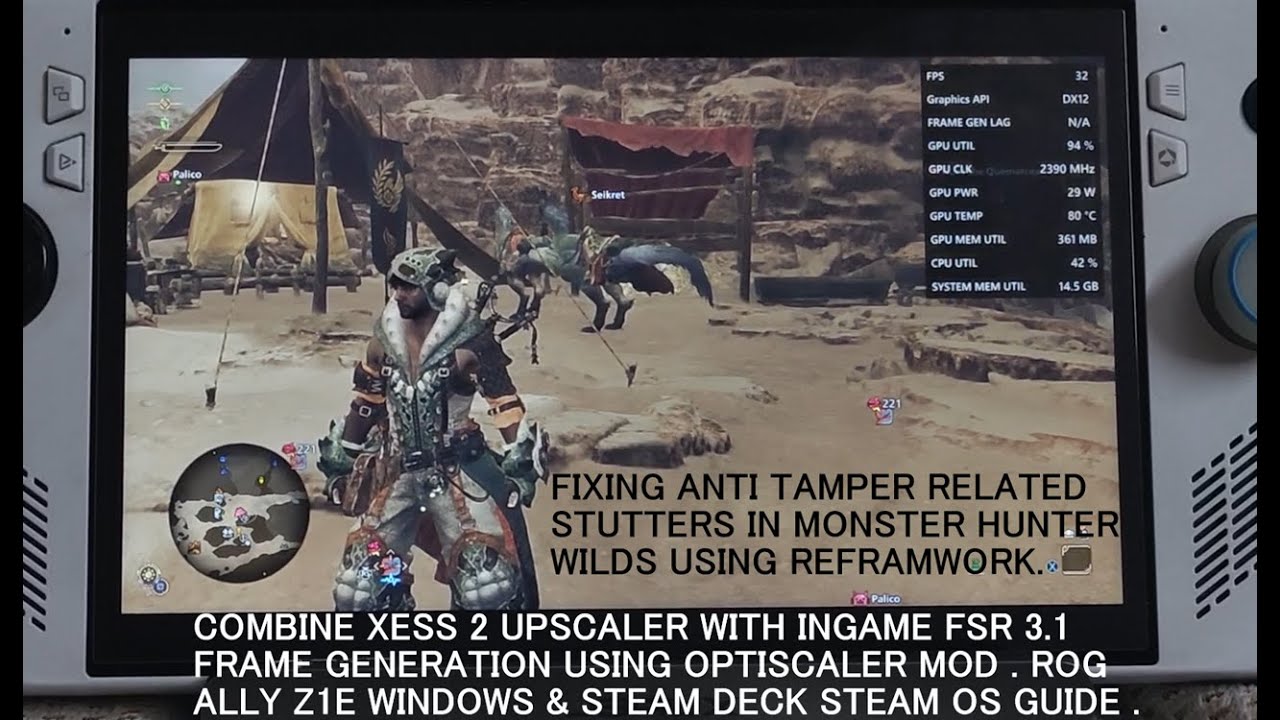 Настройка Monster Hunter Wilds REFramework и Optiscaler | Устранение подтормаживаний и объединени...