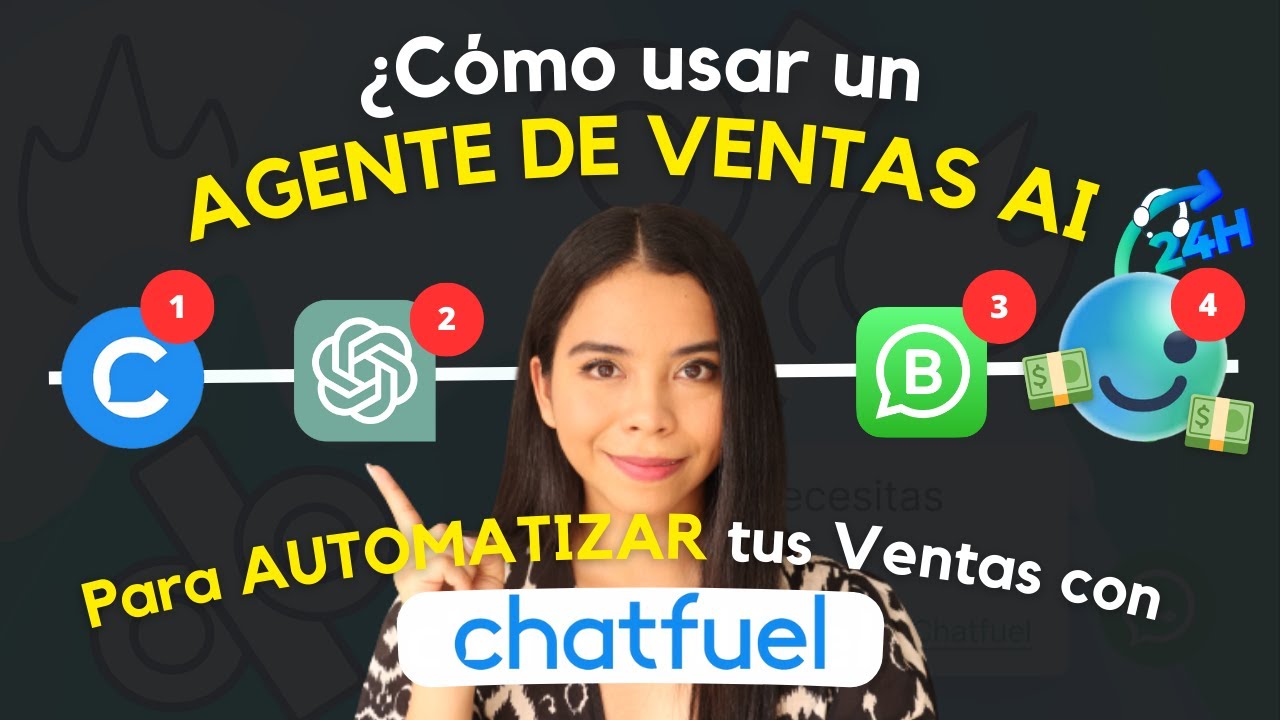 ¿Cómo AUTOMATIZAR tus VENTAS en WHATSAPP? 🤖 Usando El AGENTE DE VENTAS AI de Chatfuel: Fuely AI 🤑