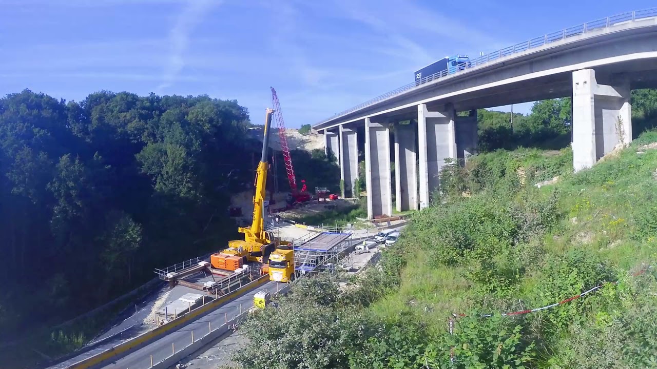 A10 - Viaduc du Courtineau : 2 ans de construction résumés en 3 minutes