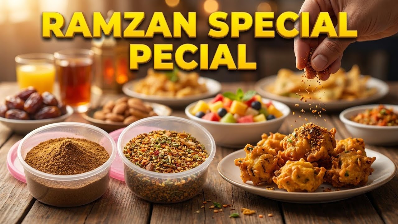 2 Ramzan Special Homemade Masala Recipes | Chaat Masala & Street Style Pakora Mix | Iftar Recipe