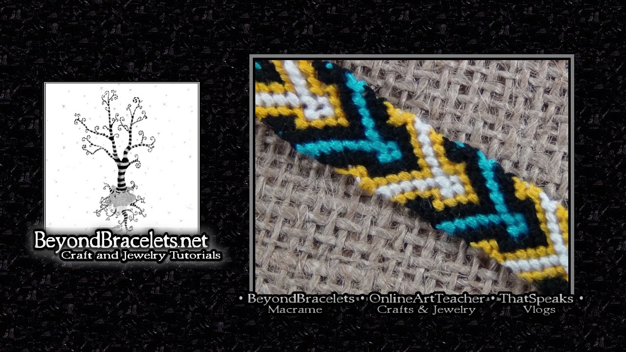 ► Diamond Chevron - Friendship Bracelet Tutorial