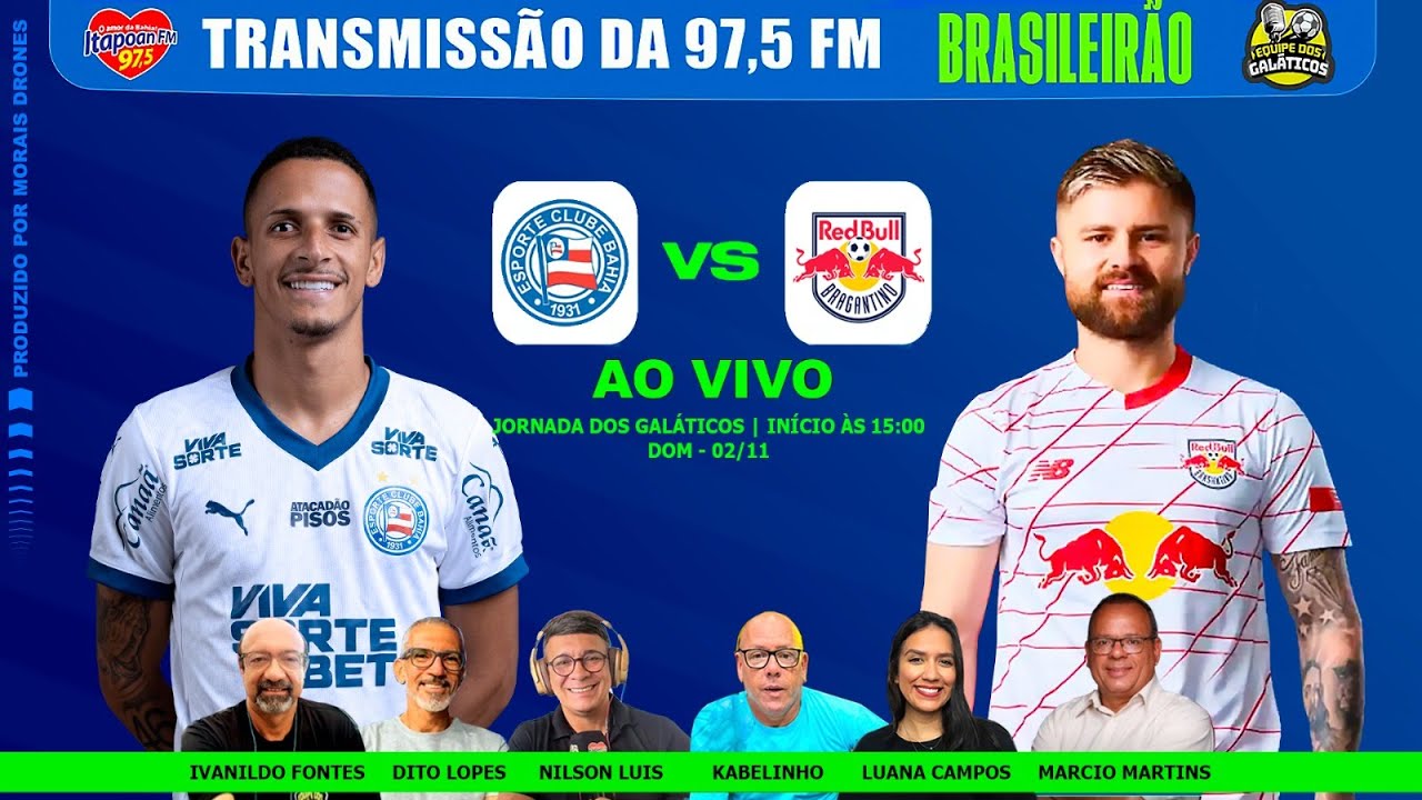 BAHIA 2X1 RB BRAGANTINO AO VIVO (02/11/25)