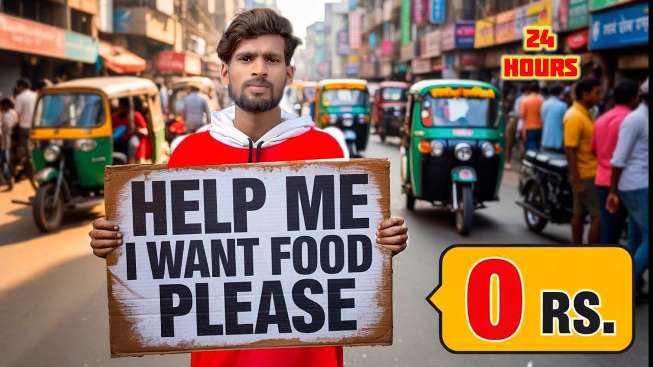 Living on Rs.0 for 24 Hours Challenge !! in Bangalore 