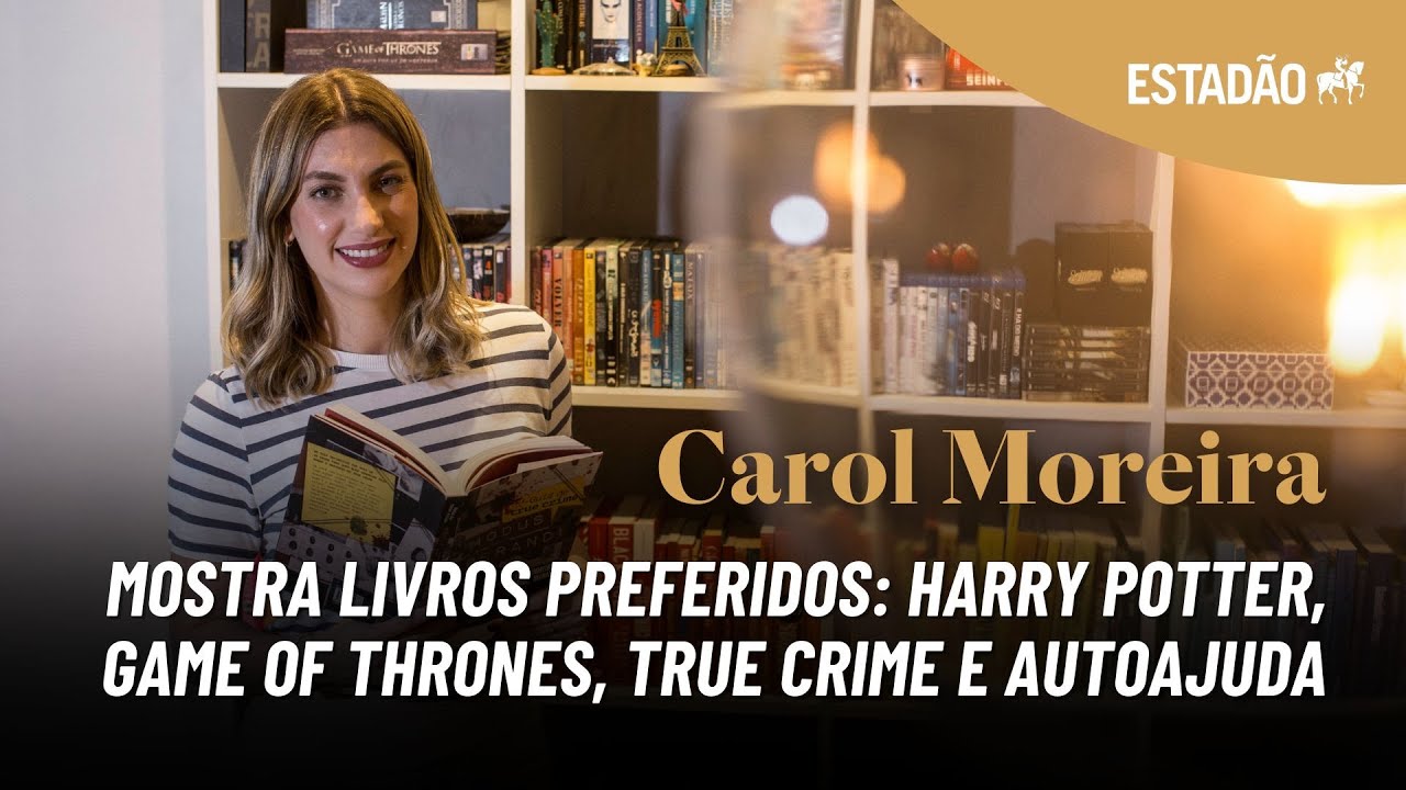 Carol Moreira mostra biblioteca: 'N&atilde;o empresto livro. Meu primeiro Harry Potter foi e nunca voltou'