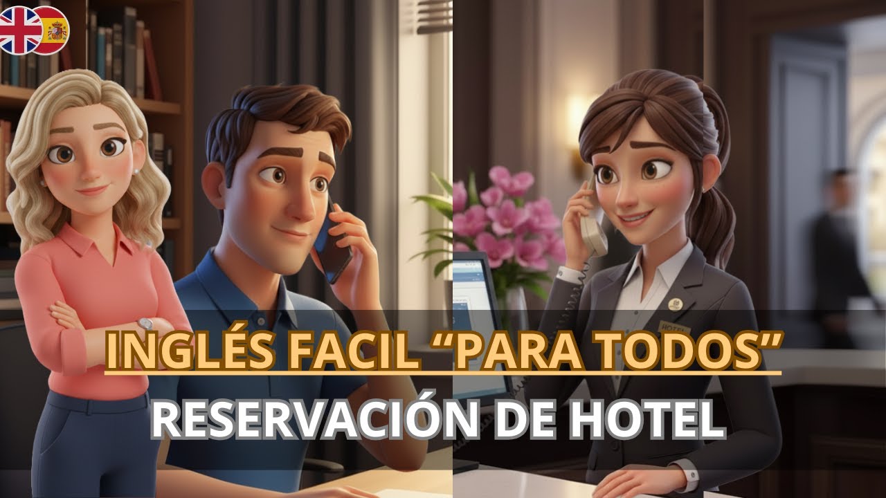 Aprende inglés con una reservación de hotel REAL | inglés fácil 🏨