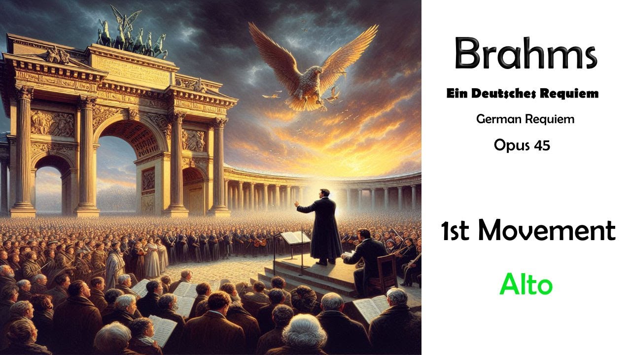 Brahms Opus 45 1st Movement Practice Video - Alto