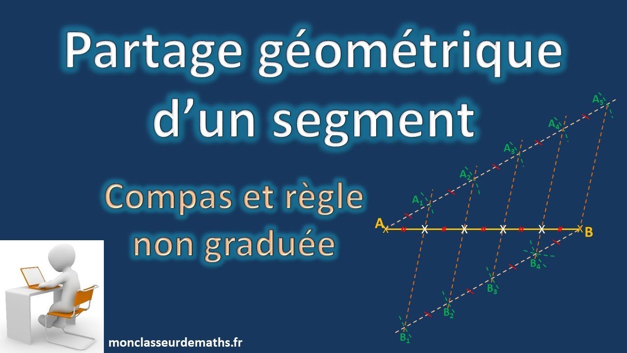 Partage géométrique d'un segment (compas et règle)
