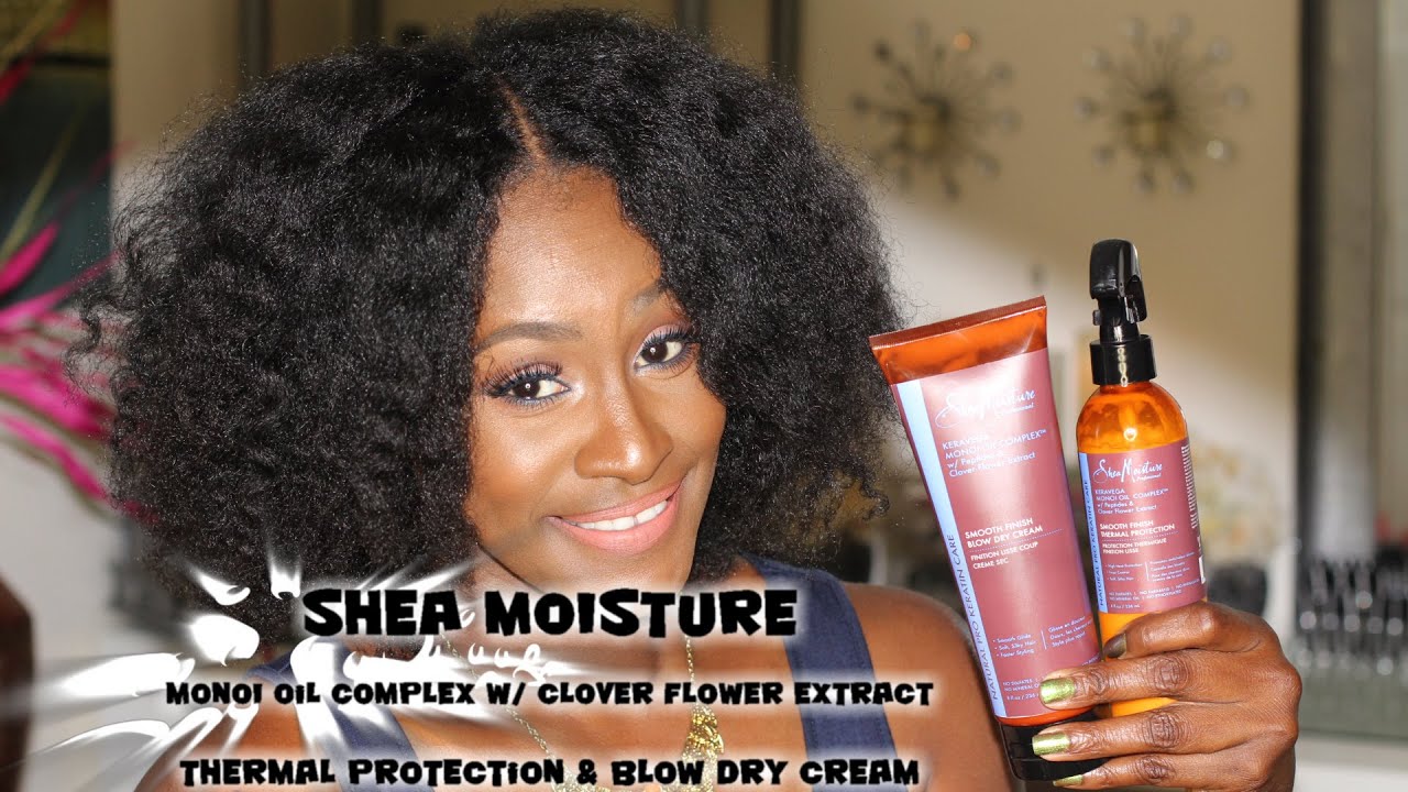 Best Blowout EVER |Shea Moisture Professional Thermal Protection Demo/Review | Shlinda1
