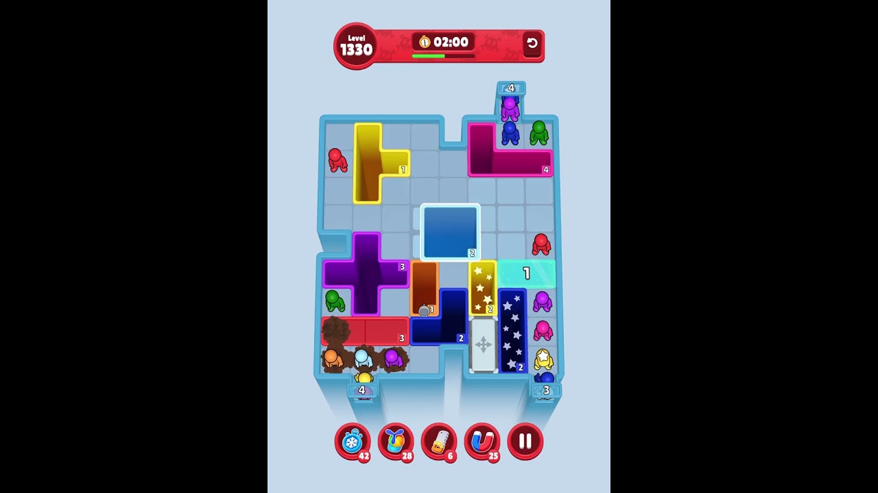 Drop Away Level 1330 Solution Walkthrough #dropaway #walkthrough 