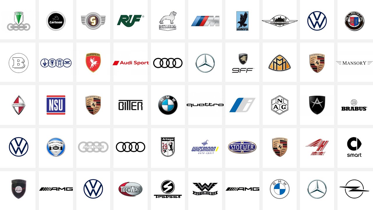 100 German Cars – BMW, Mercedes-Benz, Audi & Porsche | Car Logos & Models
