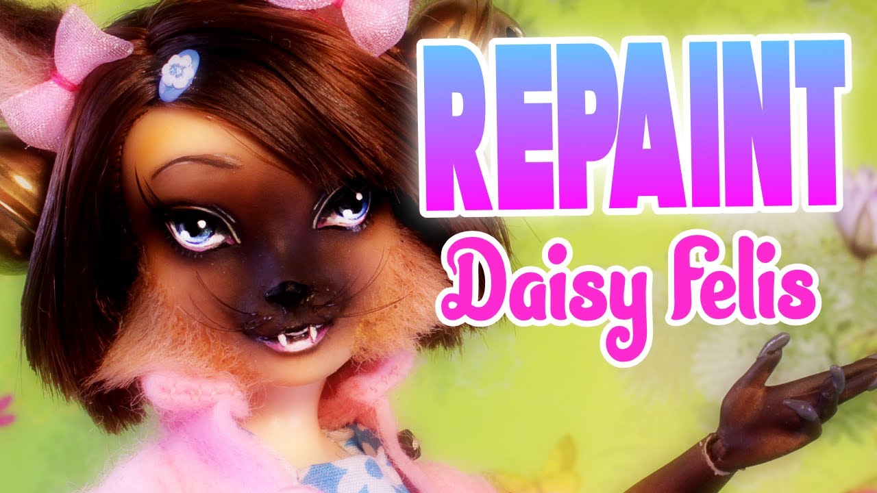 Daisy Felis 🌸 Turning a Disney Descendants Doll into a Cat Girl | Divus Doll RePaint!
