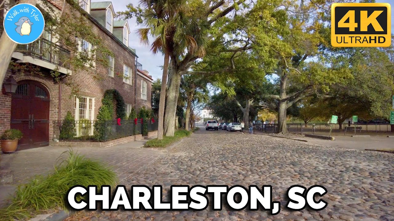 【4K】Charleston Walking Tour - Dec 2020 (White Point Garden, The Battery, Waterfront Park)