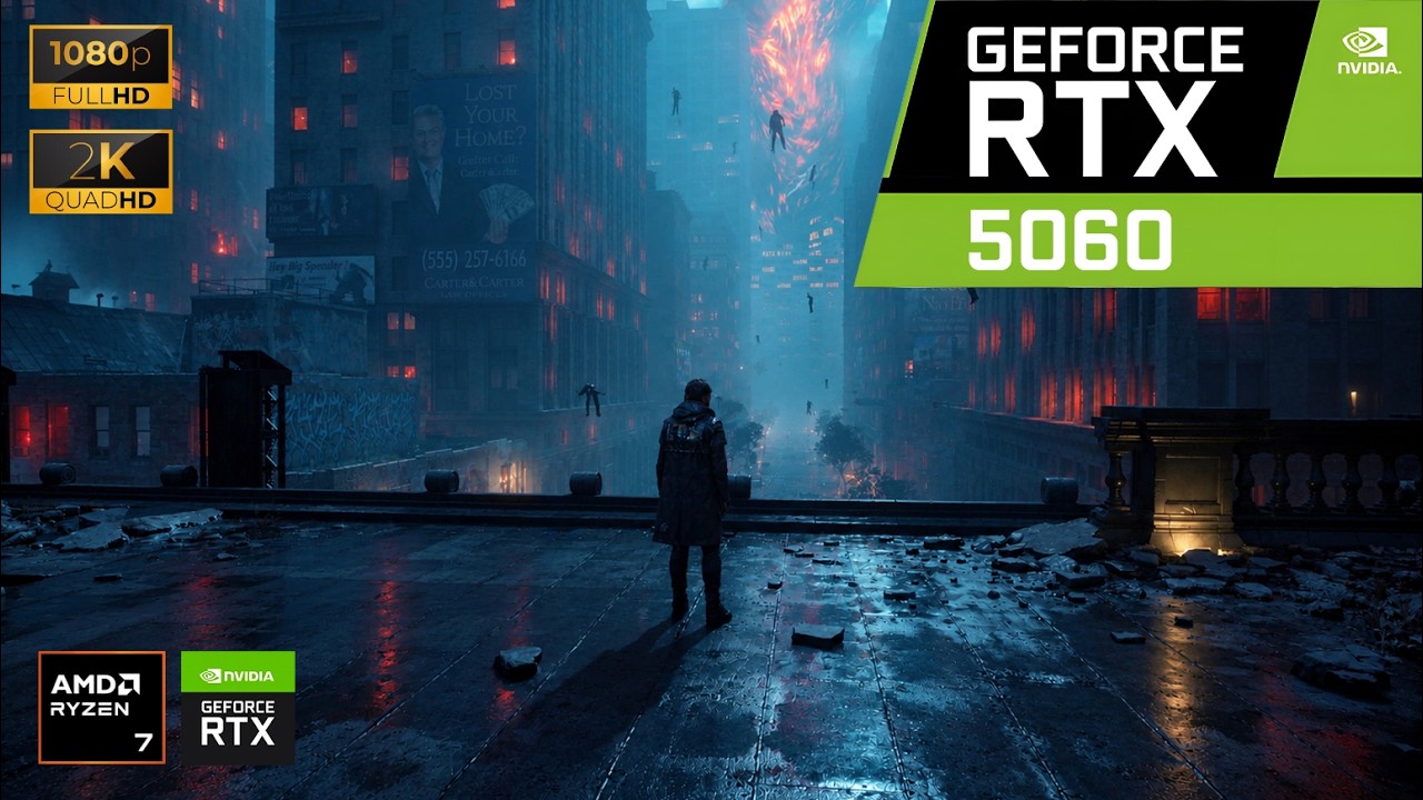 Control Resonant: RTX 5060 8GB Laptop + Ryzen 7 260 | Lenovo Legion 5 (2K 60FPS High / DLSS)